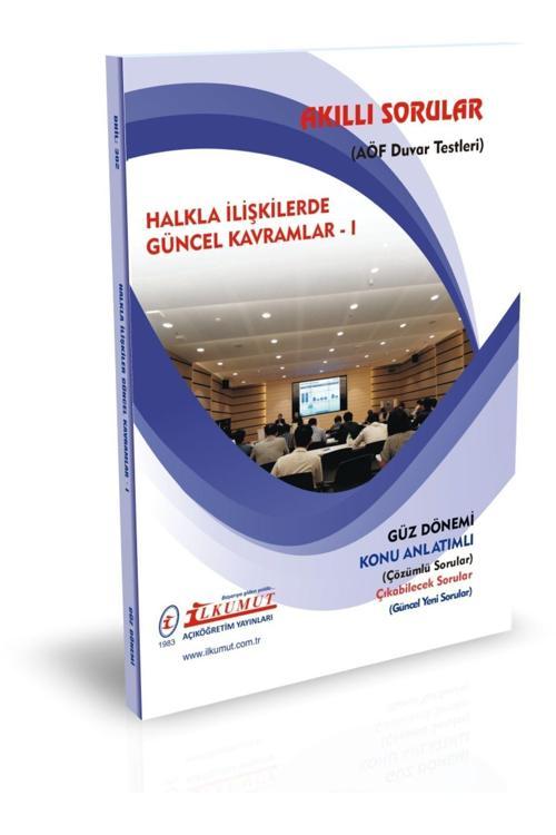 İlkumut Yayınları - Halkla İlişkilerde Güncel Kavramlar - I - (Konu Anlatımlı ve Çözümlü Sorular)