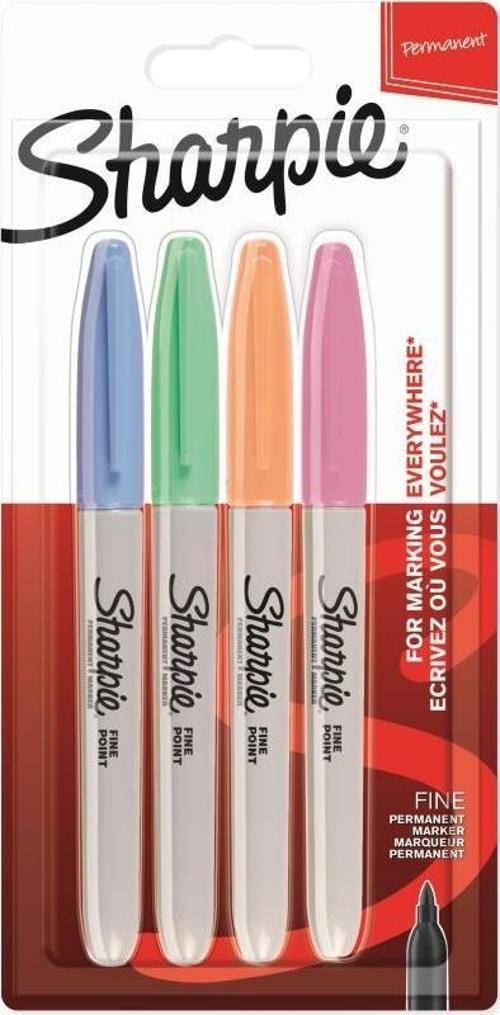 Fine Permanent Markör Kalem Yuvarlak Uçlu 0.9Mm Pastel Renkler (4 Lü Paket) 2065402