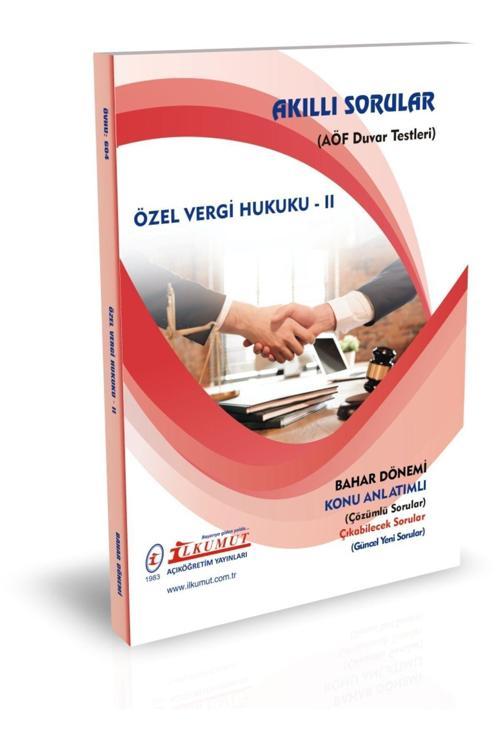 İlkumut Yayınları - Özel Vergi Hukuku - II - (Konu Anlatımlı ve  Çözümlü Sorular)