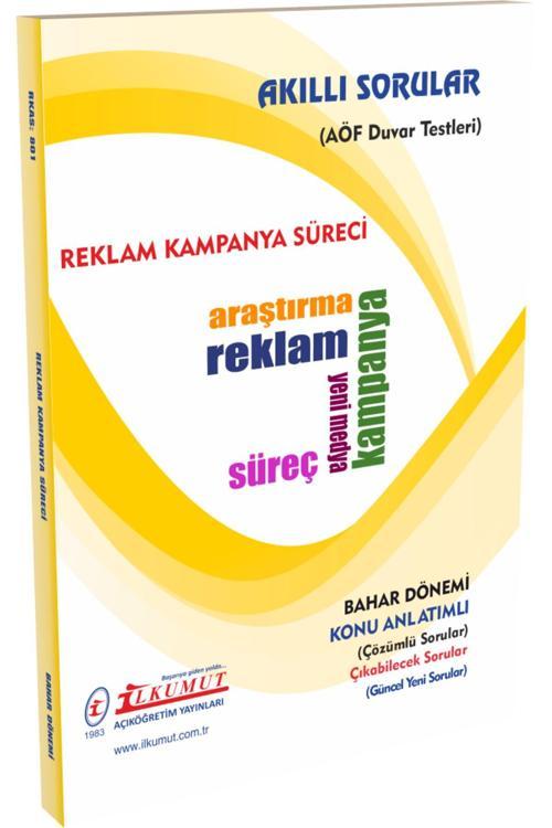 İlkumut Yayınları - Reklam Kampanya Süreci - (Konu Anlatımlı ve Çözümlü Sorular)