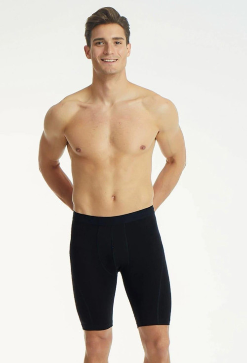 1253 ERKEK ELASTAN LİKRALI UZUN BOXER 3 ADET