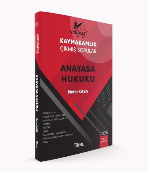  İMTİYAZ Kaymakamlık Çıkmış Sorular Anayasa Hukuku
