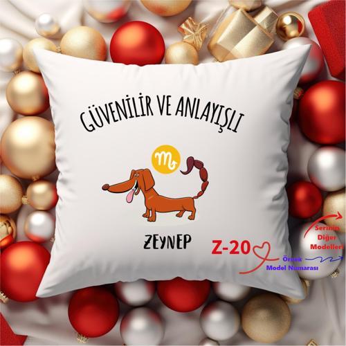 Kişiye Özel Burç Tasarımlı Yastık Kılıfları, Burç Temalı Yastık Kılıfları Z1Serisi
