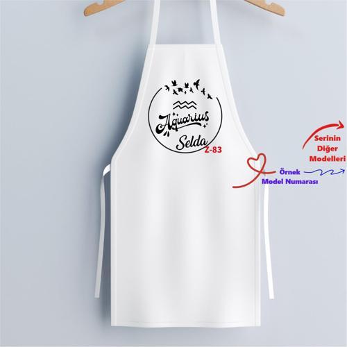 Kişiye Özel Burç Temalı Mutfak Önlükleri, Hediyelik Mutfak Önlüğü Z2 Serisi