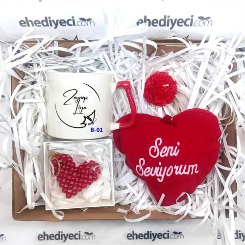 Kişiye Özel İsim Yazılı Hediye Kutusu, Hediyelik Özel Kutu B Serisi