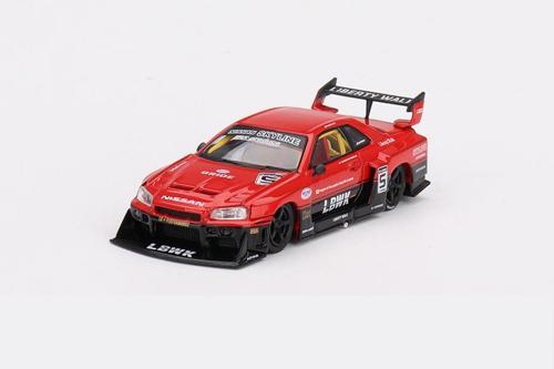843 Nissan LB-ER34 Super Silhouette SKYLINE Red/Black 1/64