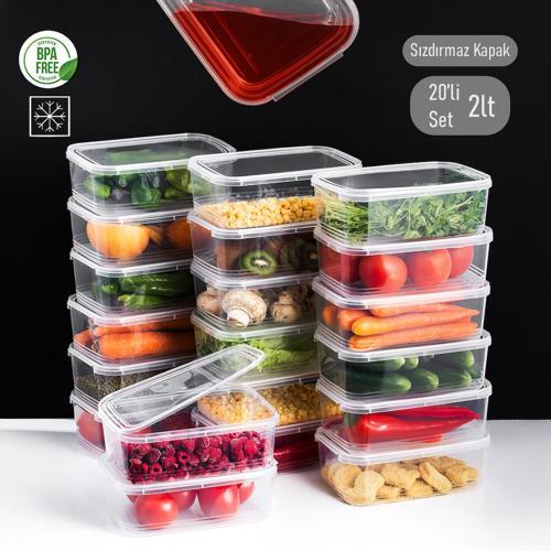Porsıma 4302 Buzluk Kabı 2 LT Seffaf (Kutu) X 20