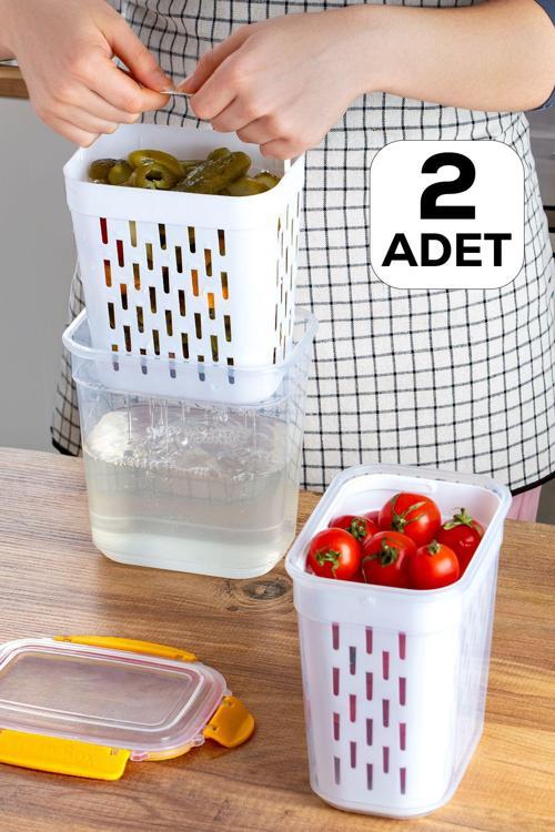 1047 Sarı 2L Kilitli Kapaklı Tursuluk X 2