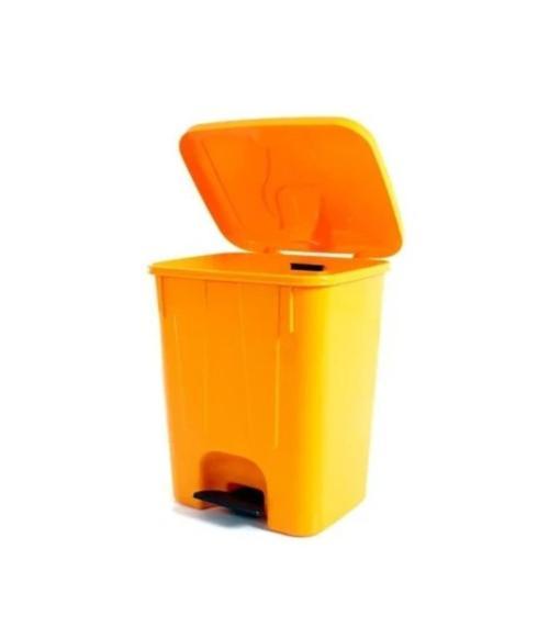 SY-4255 40 lt Köşeli Pedallı Plastik Çöp Kovası (İç Kovasız)