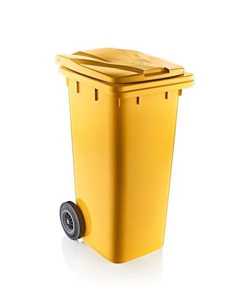SY-6505 Tekerlekli Kapaklı Plastik Çöp Konteyneri 120 lt