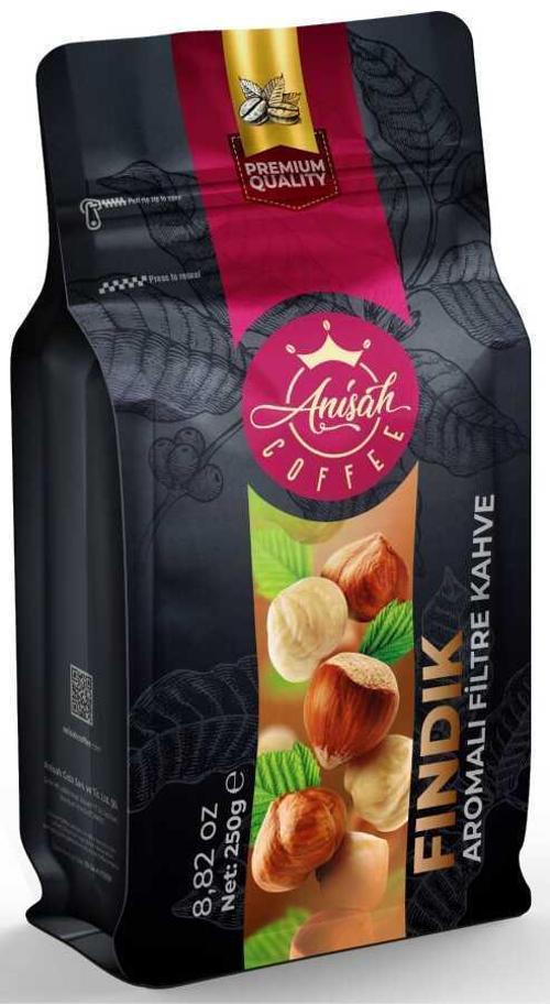 ANİŞAH FINDIK AROMALI FİLTRE KAHVE ÖĞÜTÜLMÜŞ 250 GR