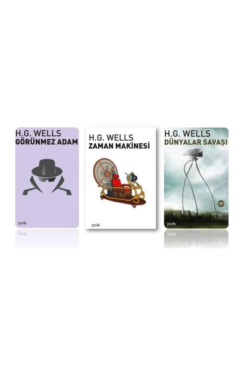 Puslu Yayıncılık H.G.Wells - Zaman Makinası - Görünmez Adam - Dünyalar Savaşı