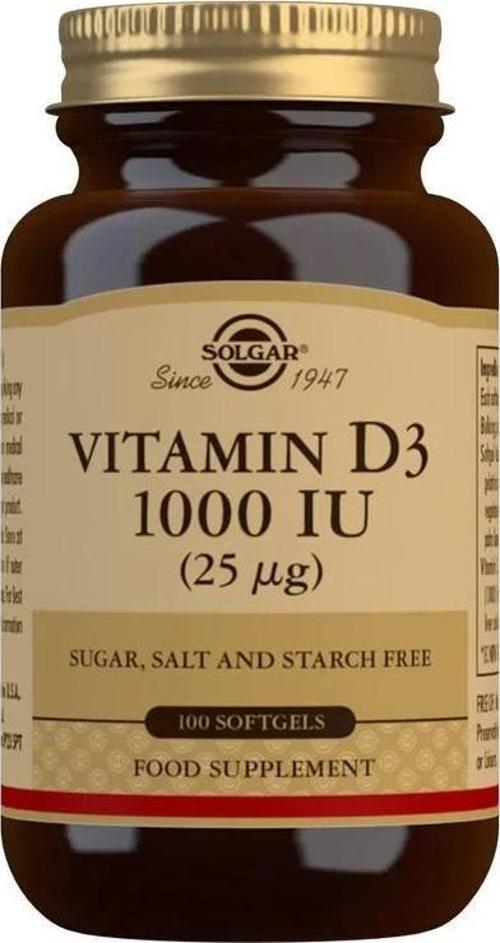 Vitamin D3 1000 IU 100 Kapsül