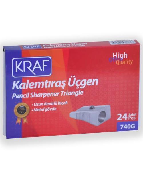 Metal Kalemtıraş üçgen 24lü 740G