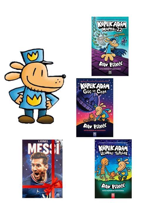 Altın Kitaplar Köpek Adam Serisi 8,9,10 - Son 3 Kitap Set - Defter Hediyeli
