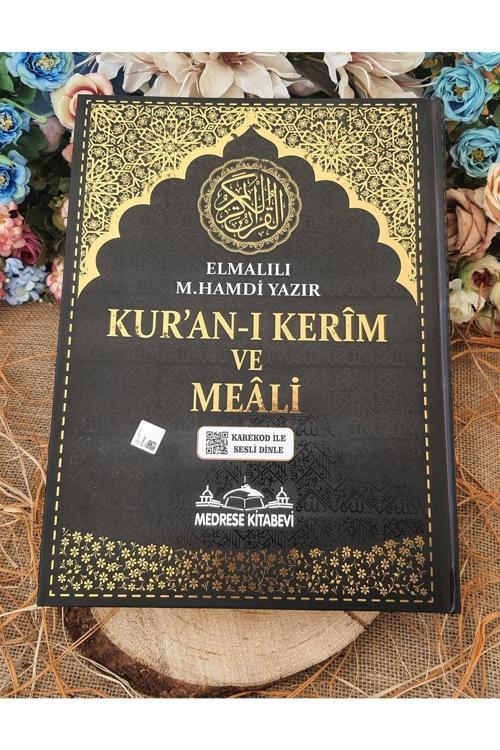 Medrese Yayınları Kuranı Kerim Türkçe Meali Cami Boy 25X34 Mealli Kuran Siyah Telefonda Sesli Dinleme Diyanet Mühürlü