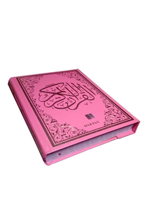 Haktan Yayın Dağıtım Pembe Renk Sesli Kuranı Kerim Rahle Boy - Haktan Yayınları