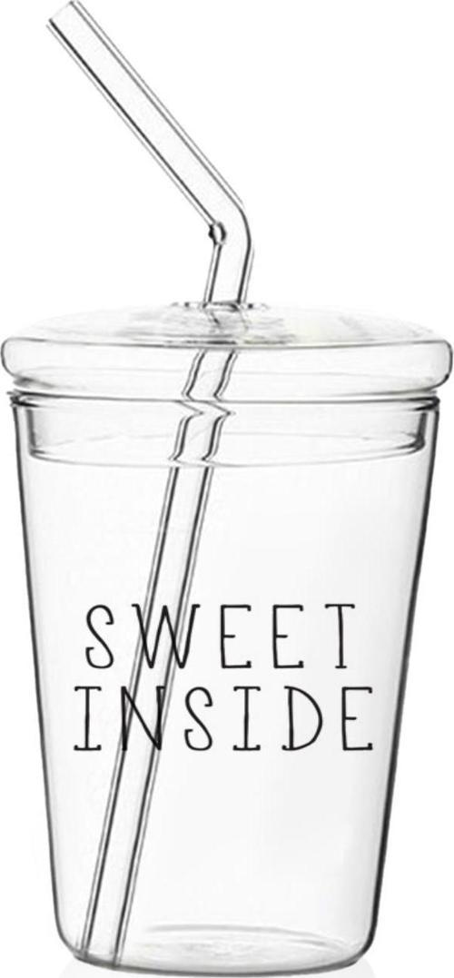 Sweet Inside Borosilikat Pipetli Cam Bardak 300 ml