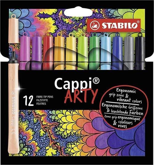 Cappi Arty 12 Renk Sanatsal Keçeli Kalem 168/12-1-20