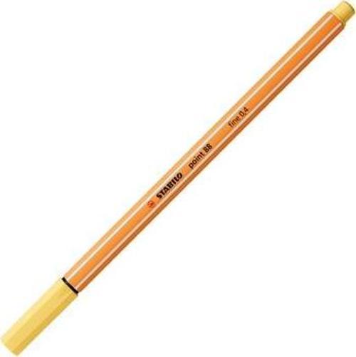 Fineliner Point 88 İnce Keçe Uçlu Kalem 88 Point 0.4 Mm Sarı 88/23 (10 Lu Paket)