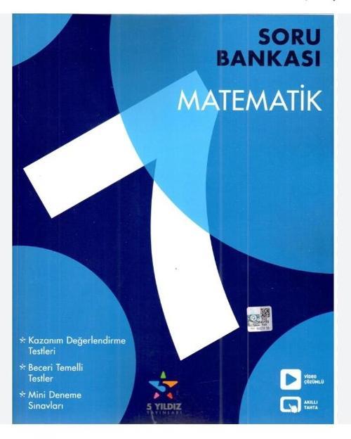 5 Yıldız Yayınları 7. Sınıf Matematik Soru Bankası