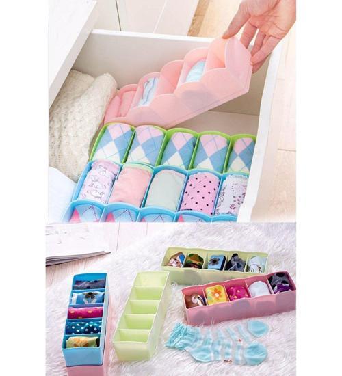 Çekmece İçi Çorap Kravat Aksesuar Düzenleyici 5 Bölmeli Organizer