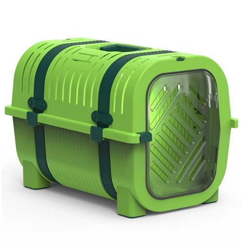 Rainbow Lime Yeşil Yonca Yeşili Kemerli Kedi Köpek Taşıma Çantası 51x33x36 Cm