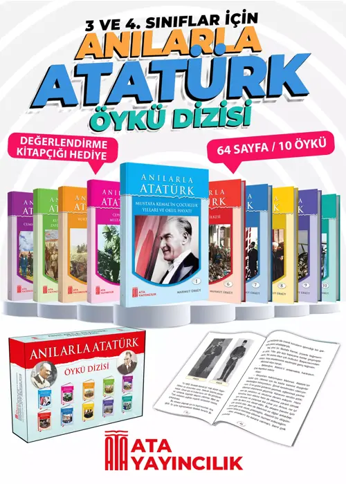 Ata Yayınları Anılarla Atatürk Öykü Dizisi 10'lu Set