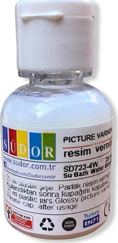 Resim Verniği 25 ML Su Bazlı SD723-4W (12 Li Paket)
