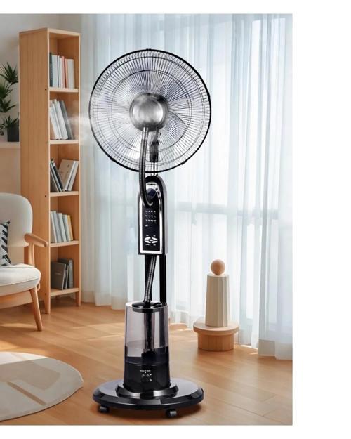 Kumandalı Buzlu Vantilatör Buharlı Nemlendirici Fan Zaman Ayarlı Ultra Sessiz