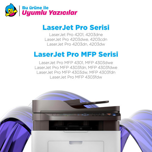 Hp Color LaserJet Pro 4203dw Muadil Toner Takımı - Çipli / 230A / W2300A