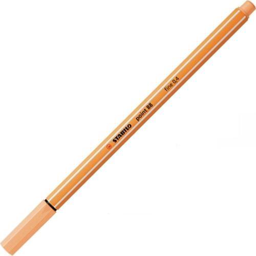Keçe Uçlu İnce Kalem 0,4Mm Pastel Turuncu 88/25 (10 Lu Paket)