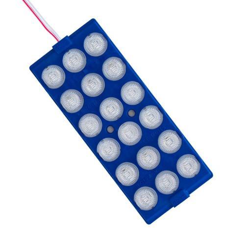 Powermaster 12 Volt 6 Watt Mavi 18 Ledli 2'li Paket Modül Led