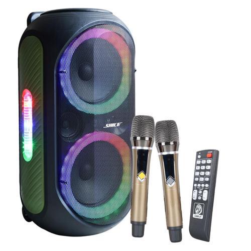 Shile SL-2012 Taşınabilir Hoparlör El Mikrofonlu Kumandalı Usb Sd Kart Bluetooth Seyyar Amfi Rgb Işıklı Anfi Hoparlö
