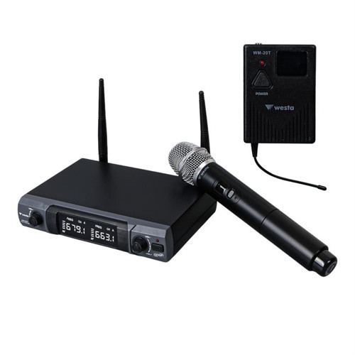 WM-202HT 1 Alıcı + 1 El Mikrofonu +1 Yaka (Lavalier) Kablosuz Uhf Mikrofon Seti