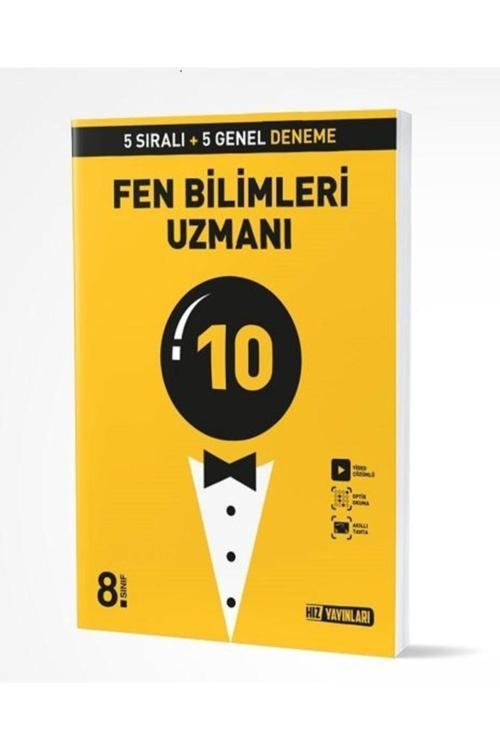 Hız Yayınları 8. Sınıf LGS Fen Bilimleri Uzmanı 10 Deneme