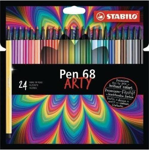 Pen 68 Arty Keçe Uçlu Boya Kalemi 24 Renk Yeni 6824-1-20