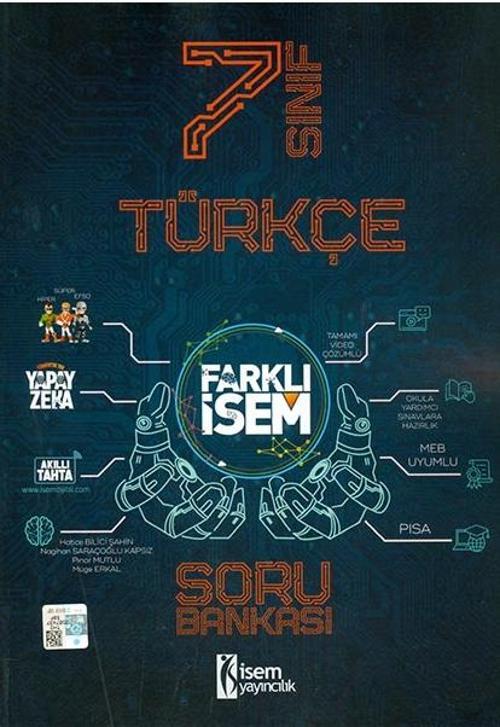 2021 7. Sınıf Farklı İsem Türkçe Soru Bankası İsem Yayıncılık