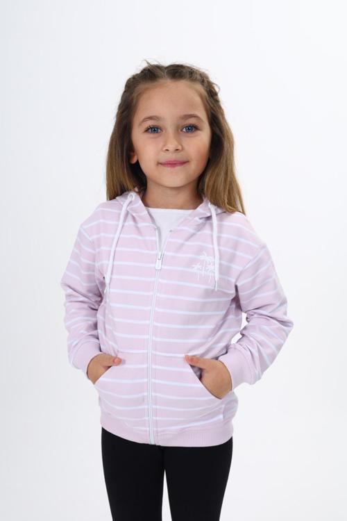 Toontoy Kız Çocuk Baskılı Hırka