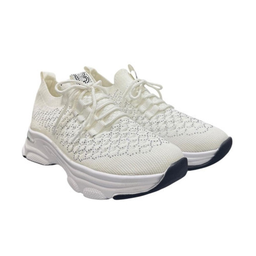 5008 Taşlı Dolgu Topuk Kadın Ayakkabı Sneaker