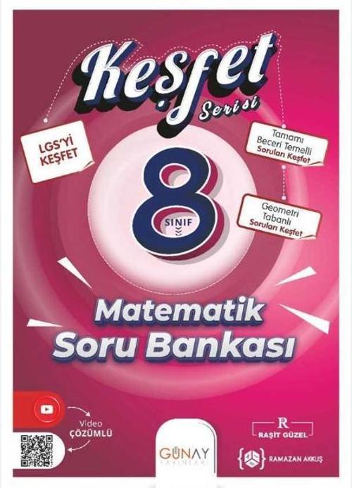Günay Yayınları 8. Sınıf Matematik Keşfet Serisi Soru Bankası