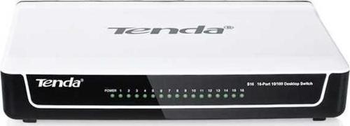16 Port 10-100 Mbps Switch Hub Plastik Kasa S16