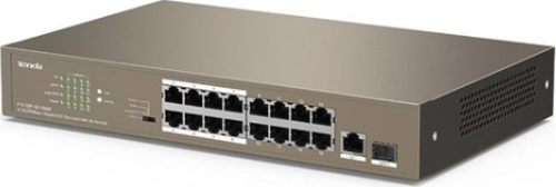 16 Port Poe+ 10-100 Switch Hub Çelik Kasa Rack Mount Tef1118P-16-150W