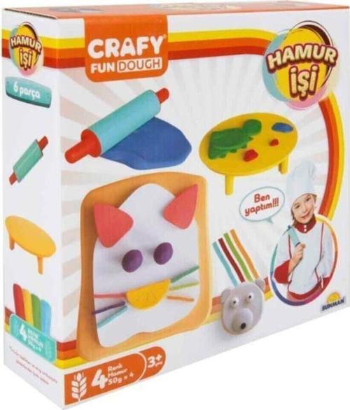 Oyuncak Sun-Sabc-Crafy Oyun Hamur Seti Hamur İşi 4X50Gram S00002016