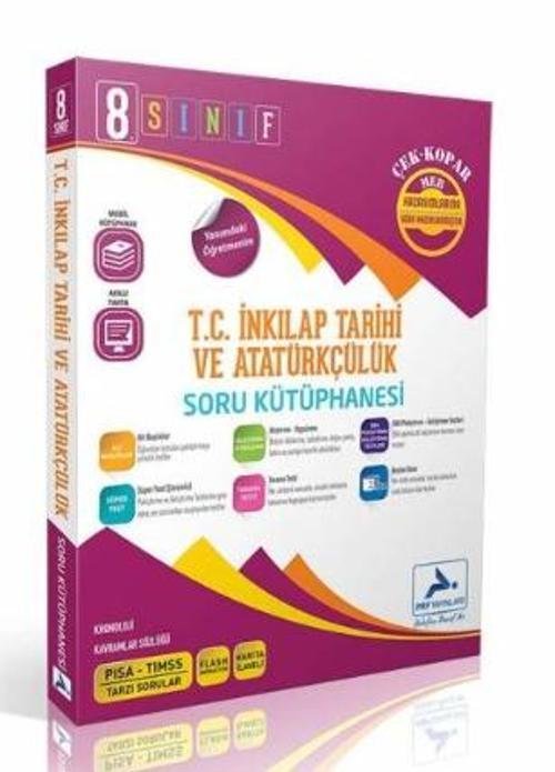 8. Sınıf T.C. İnkılap Tarihi ve Atatürkçülük Soru Kütüphanesi Prf Paraf Yayınları