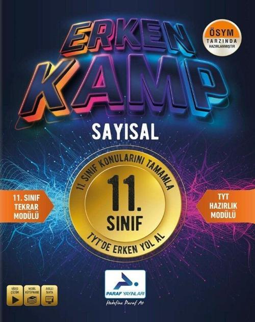 Paraf Yayınları 11. Sınıf Sayısal Erken Kamp Tekrar Modülü