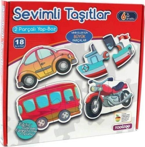 Sevimli Taşıtlar Yapboz 12 Parça 83904