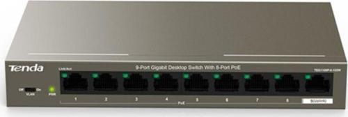 Teg1109P 9 Port 8 Port Poe+ 10-100-1000 Switch Hub + 1 Port Uplink