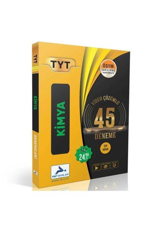 TYT Kimya Video Çözümlü 45 Deneme PRF Yayınları