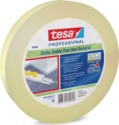 Çift Taraflı Köpük Bant Pe Foam D/S 24 Mm X 10 Metre Local 64958